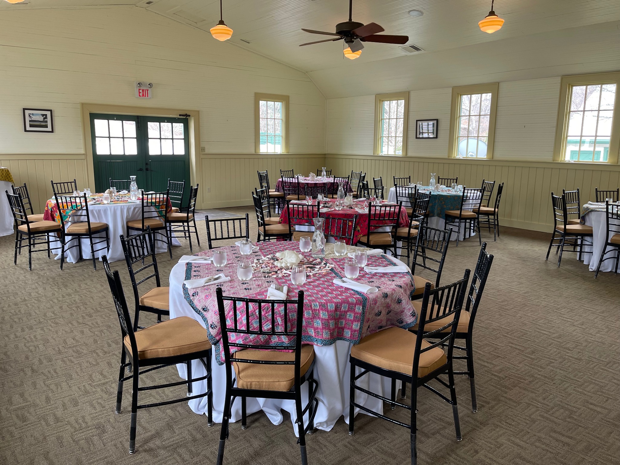 Holstein Barn arranged for a colorful group dinner